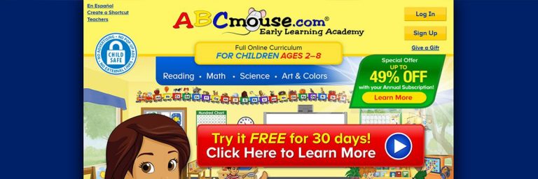 Screenshot Of Abcmouse Website