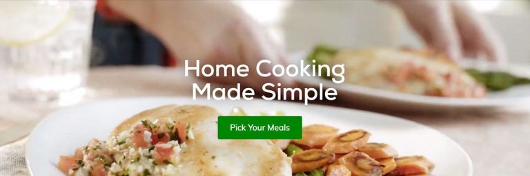 Screenshot Of Home Chef Website