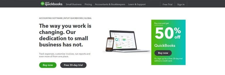 Screensoft Of Quickbooks Website